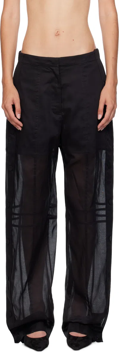 Jil Sander Relaxed Cotton Pants In Black
