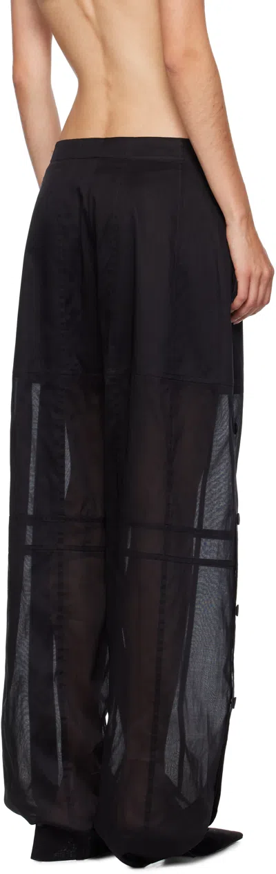 Jil Sander Relaxed Cotton Pants In Black