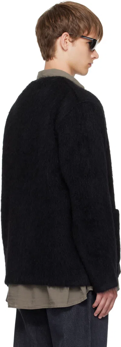 Our Legacy Wool Alpaca Cardigan In Black
