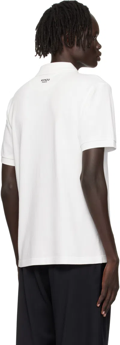 Kenzo "boke Flower" Polo Shirt In White