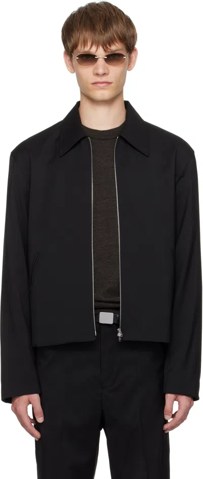 Our Legacy Virgin Wool Layering Jacket In Black