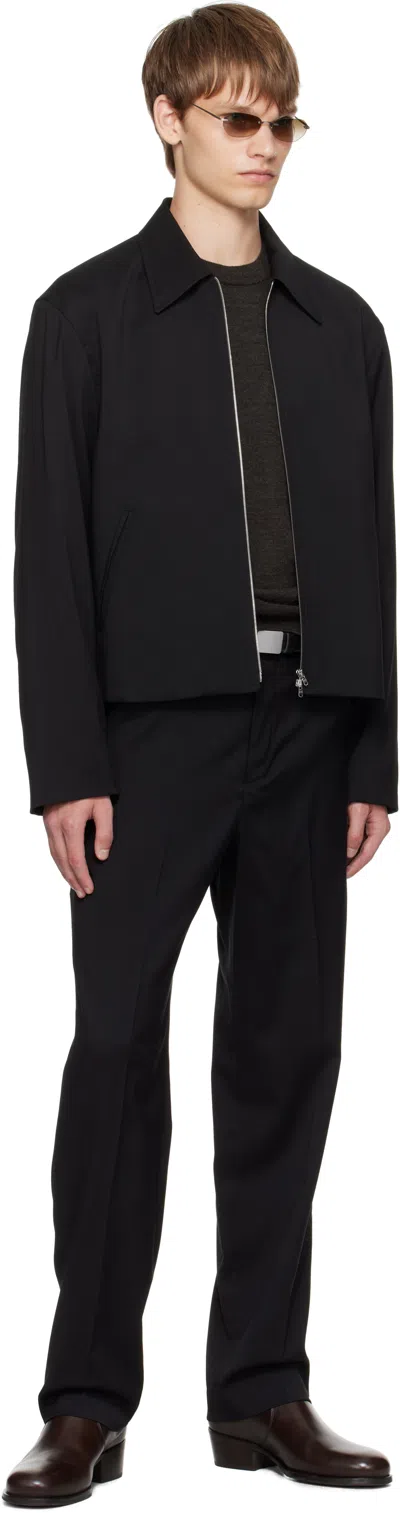 Our Legacy Virgin Wool Layering Jacket In Black