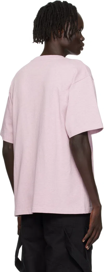 Kenzo T-shirt Oversize Boke Flower Rosa In Neutral