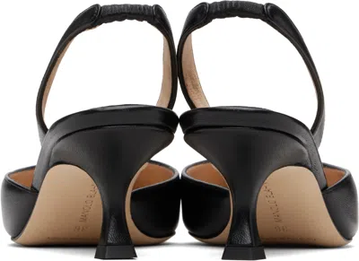 Manolo Blahnik Carolyne Leather Mid-heel 70mm Halter Pump In Black
