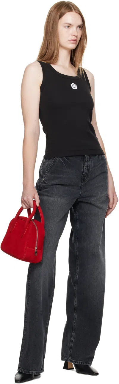 Kenzo Tank Top With Embroidery "boke Flower 2.0" In Black