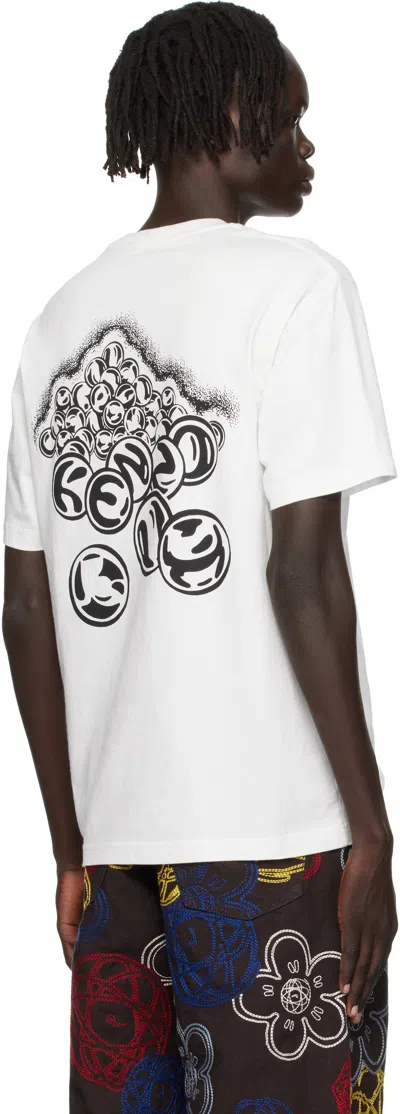 Kenzo Logo Print T-shirt In White