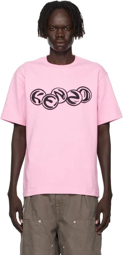 Kenzo Pink  Paris ' Pachinko' Classic T-shirt In Pink
