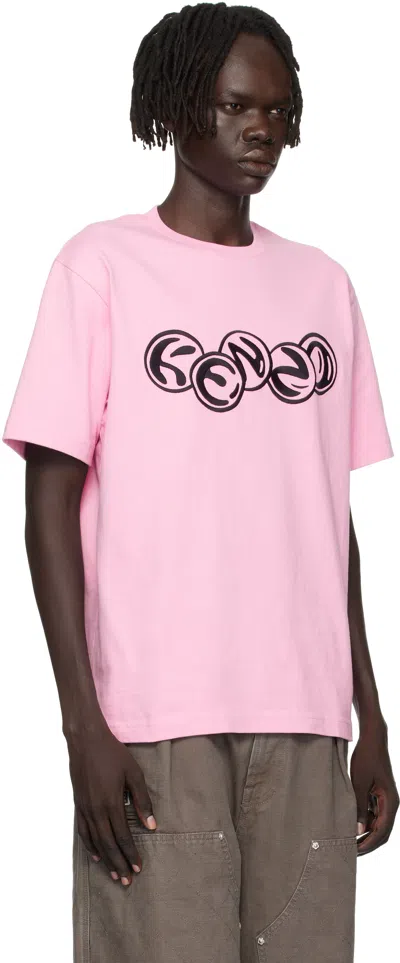 Kenzo Pink  Paris ' Pachinko' Classic T-shirt In Pink