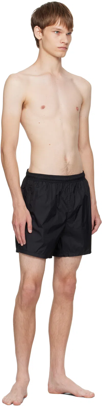 Our Legacy Drape Tech Trunks In Black