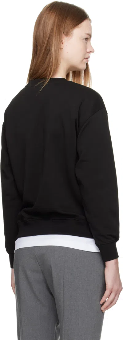 Kenzo Tiger Patch Cotton Sweatshirt In Black
