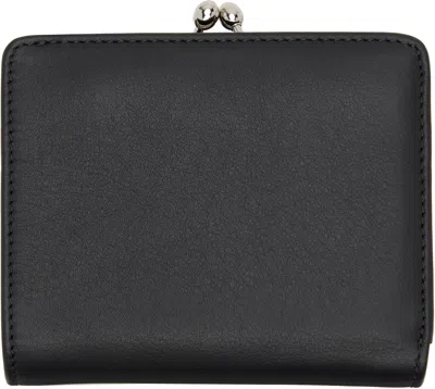 Vivienne Westwood Black Logo Bifold Wallet In Black