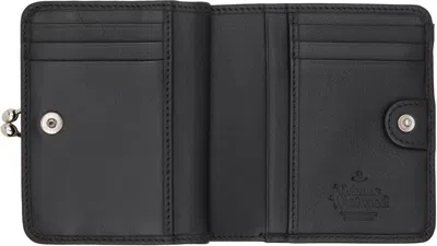 Vivienne Westwood Black Logo Bifold Wallet In Black
