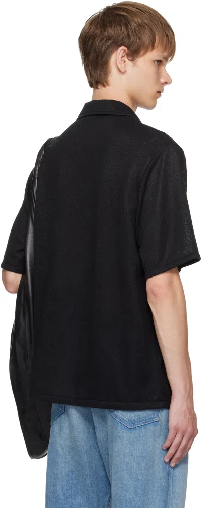 Our Legacy Black Boucle Box Shirt In Brown