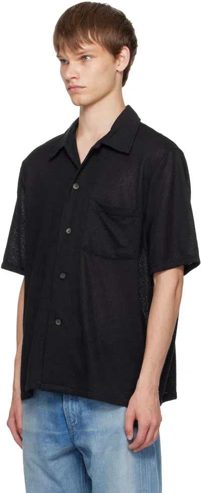 Our Legacy Black Boucle Box Shirt In Brown