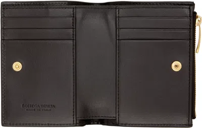 Bottega Veneta Woven Wallet Gold-tone Hardware In Brown