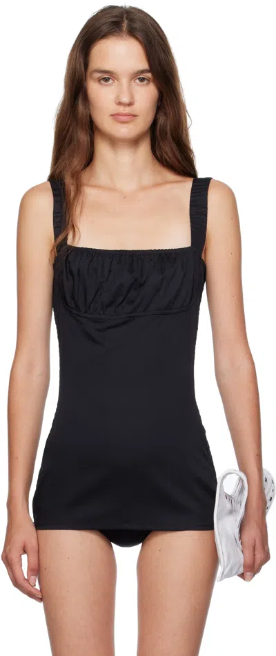Gimaguas Square-neck Bodysuit In Black