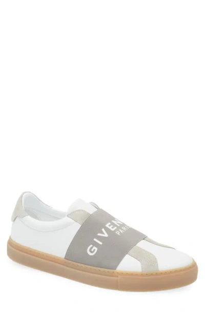 Givenchy Urban Street Sneakers In Leather And Suede With Elastic In Gray