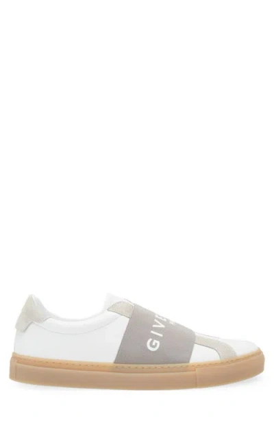 Givenchy Urban Street Sneakers In Leather And Suede With Elastic In Gray