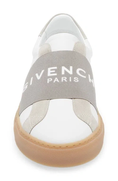 Givenchy Urban Street Sneakers In Leather And Suede With Elastic In Gray