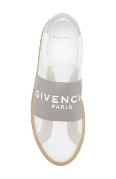 Givenchy Urban Street Sneakers In Leather And Suede With Elastic In Gray