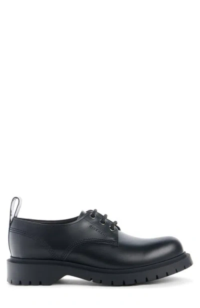 Givenchy Brushed Bull Leather Loafers With Pull Tab In Black