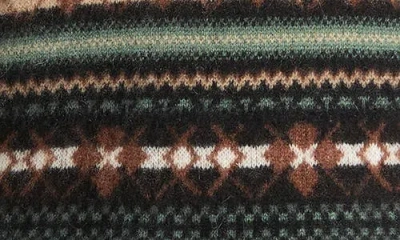 Vince Collared Patterned Sweater In Multi