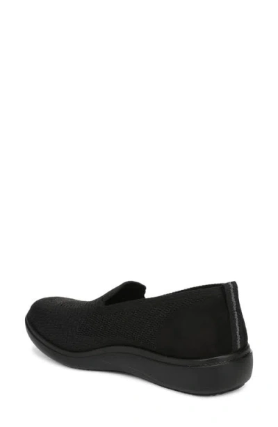 Lifestride Women's Boulevard Washable Round Toe Slip Ons In Black