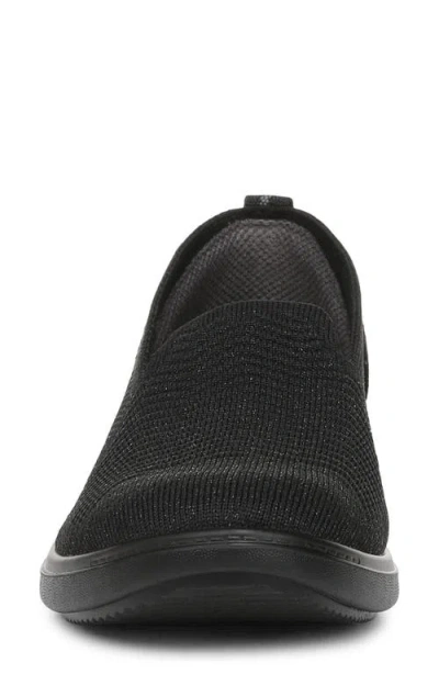 Lifestride Women's Boulevard Washable Round Toe Slip Ons In Black