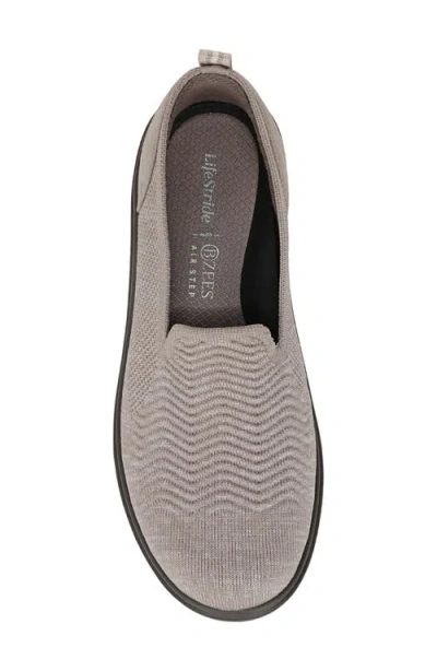 Lifestride Women's Boulevard Washable Round Toe Slip Ons In Gray