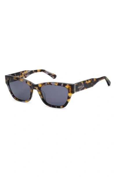Fossil 55mm Rectangular Sunglasses In Black