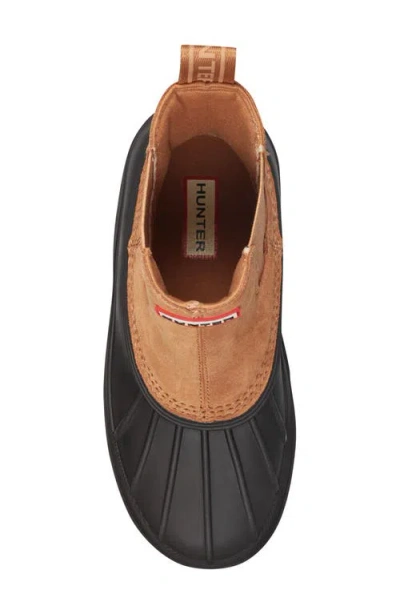 Hunter Sutton Waterproof Duck Boot In Brown
