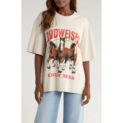 Junk Food Budweiser Graphic T-shirt In White