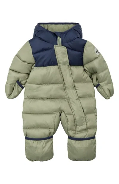 Miles The Label Colorblock Quilted Water Repellent Bunting In Green