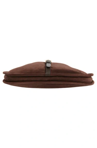 Etro Suede Shoulder Bag In Brown