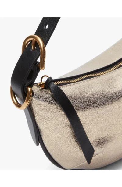 Rag & Bone Small Mercer Leather Hobo Bag In Gold