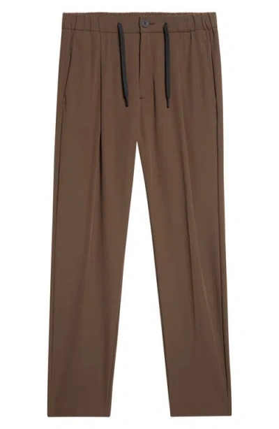 Herno Functional Wardrobe Stretch Nylon Trousers In Brown