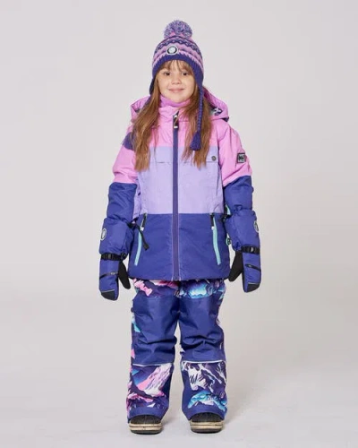 Deux Par Deux Two-piece Teknik Snowsuit Mountain In Blue
