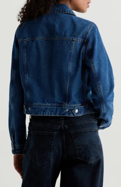 Ag Molly Trucker Jacket In Denali In Blue
