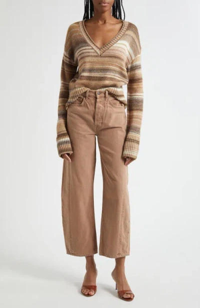 Veronica Beard Diora Stripe Wool Blend Sweater In Multi