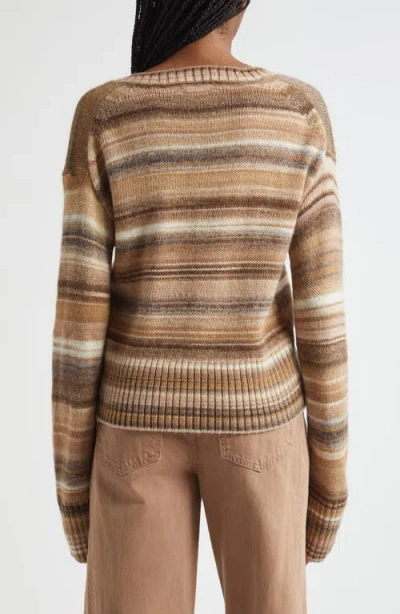 Veronica Beard Diora Stripe Wool Blend Sweater In Multi