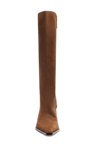 Schutz Raffaela Up Knee-high Boot In Pecan Brown, Women's At Urban Outfitters In Brown
