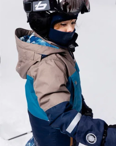 Deux Par Deux Boy Two-piece Teknik Snowsuit In Multi