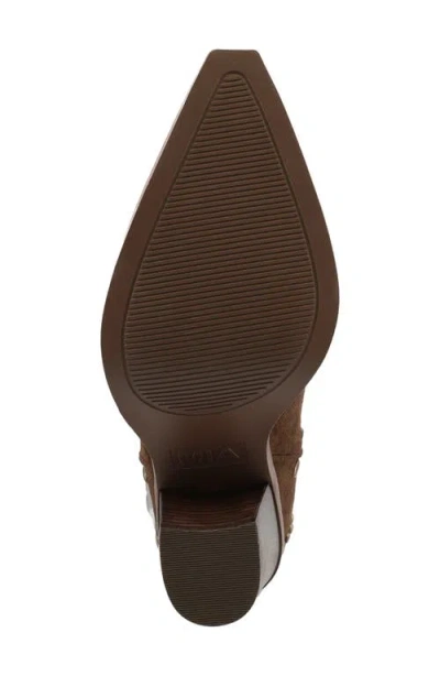 Mia Women's Morgann Pointed Toe Studded Western Boots In Brown