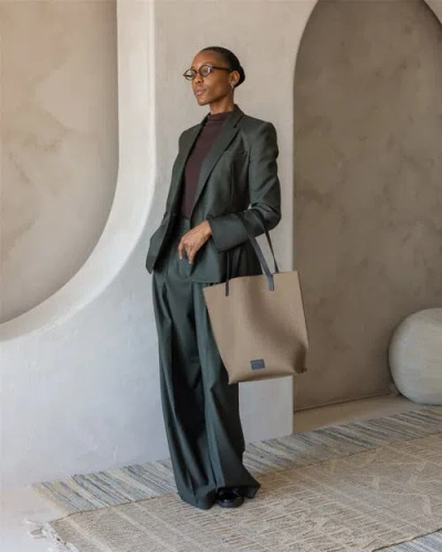 Graf & Lantz Graf Lantz Hana Merino Wool Tote In Brown