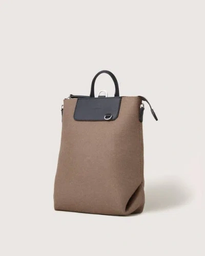 Graf & Lantz Graf Lantz Bedford Merino Wool Midi Backpack In Brown