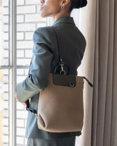 Graf & Lantz Graf Lantz Bedford Merino Wool Midi Backpack In Brown