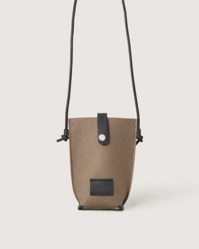 Graf & Lantz Graf Lantz Hana Merino Wool Phone Crossbody In Brown