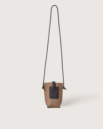 Graf & Lantz Graf Lantz Hana Merino Wool Phone Crossbody In Brown