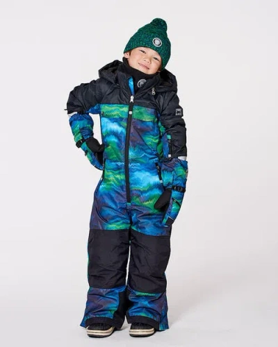 Deux Par Deux Boy One-piece Teknik Snowsuit In Multi