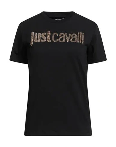 Just Cavalli Logo T-shirt In Black